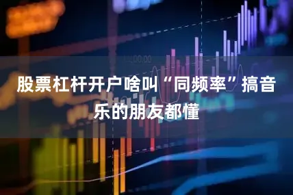 股票杠杆开户啥叫“同频率”搞音乐的朋友都懂